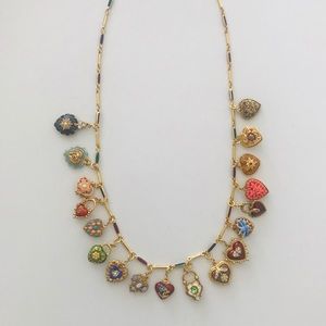 Vintage “Hearts & Flowers” charm necklace 💕 💐